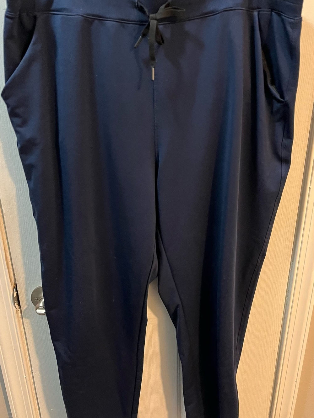 32 Degrees Navy Blue Track Pants with Elastic Drawstring Waist Pockets Size XXL